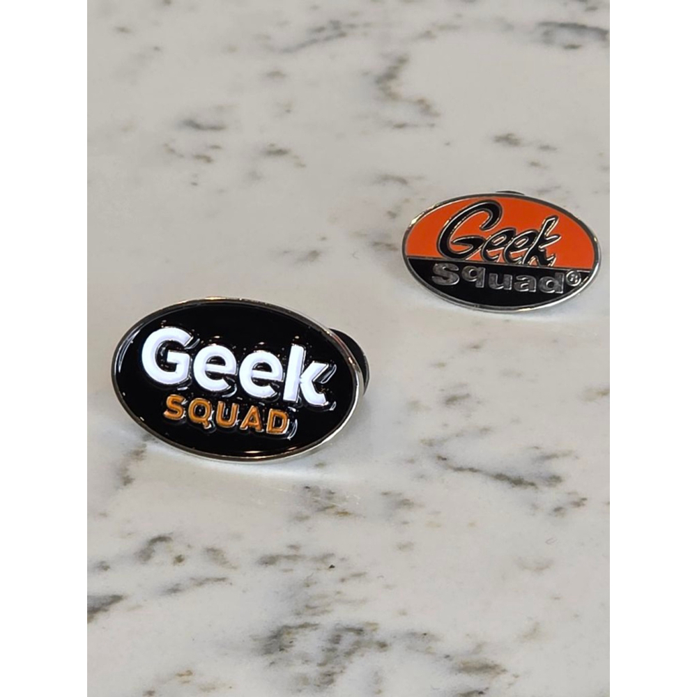 Pair of Geek Squad Tie Tacks Pins